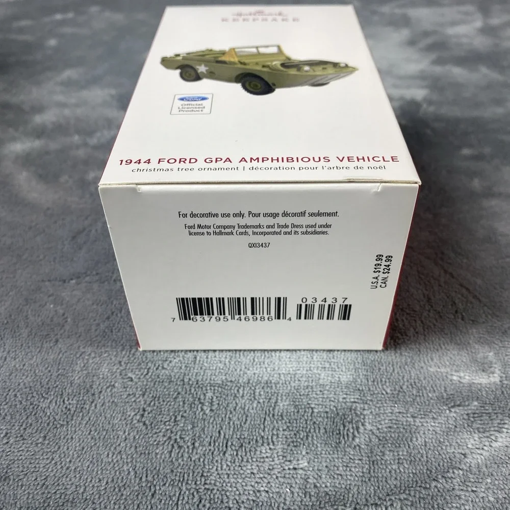 Hallmark  1944 Ford GPA Amphibious Vehicle  Keepsake Ornament 2019